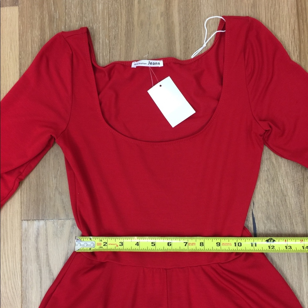 NWT Reformation Red Lou Midi Dress Size S - Picture 5 of 8